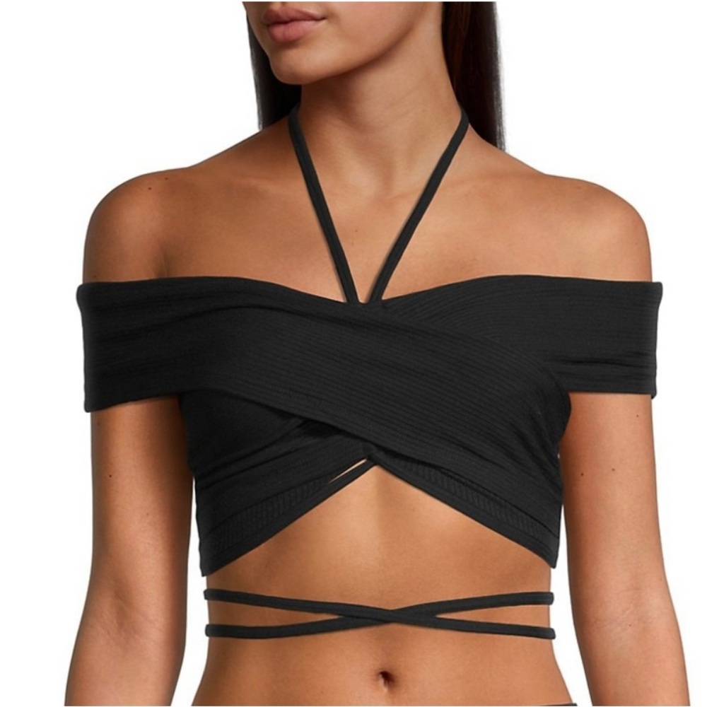 Jonathan Simkhai Caity Shaping Rib Crop Top